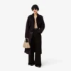 Oversized Wool Blend Trench Coat