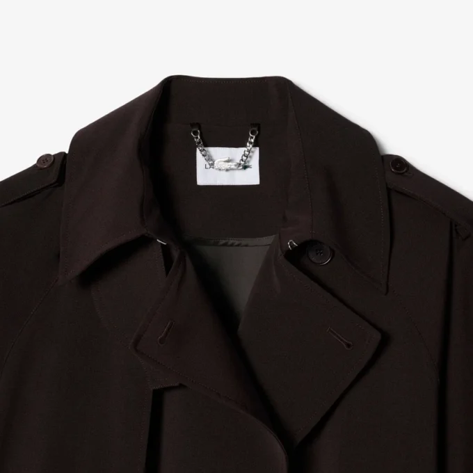 Oversized Wool Blend Trench Coat