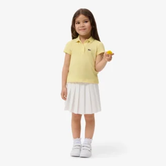 Oxford Cotton Pleated Skirt