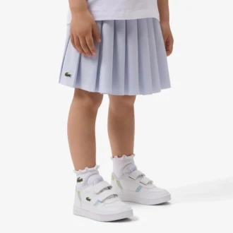 Oxford Cotton Pleated Skirt