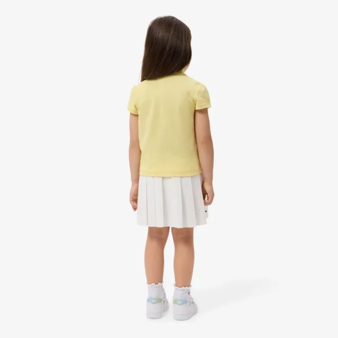 Oxford Cotton Pleated Skirt