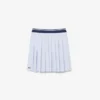 Oxford Cotton Pleated Skirt