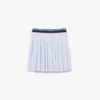 Oxford Cotton Pleated Skirt