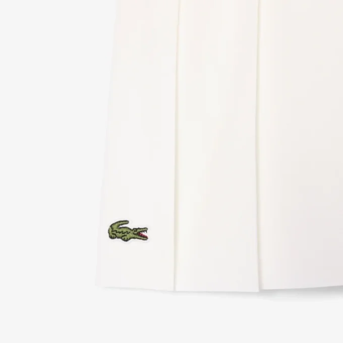Oxford Cotton Pleated Skirt