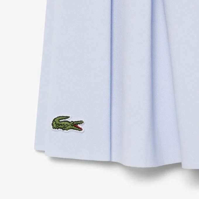 Oxford Cotton Pleated Skirt