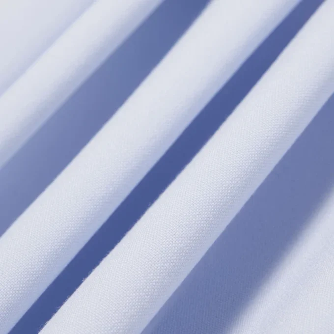 Oxford Cotton Pleated Skirt