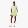 Pleated Cotton Shorts