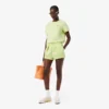 Pleated Cotton Shorts
