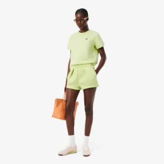Pleated Cotton Shorts