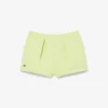 Pleated Cotton Shorts