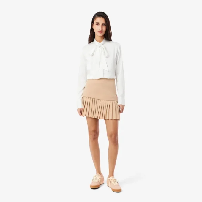 Pleated Cotton Skirt