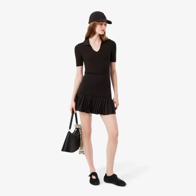 Pleated Cotton Skirt