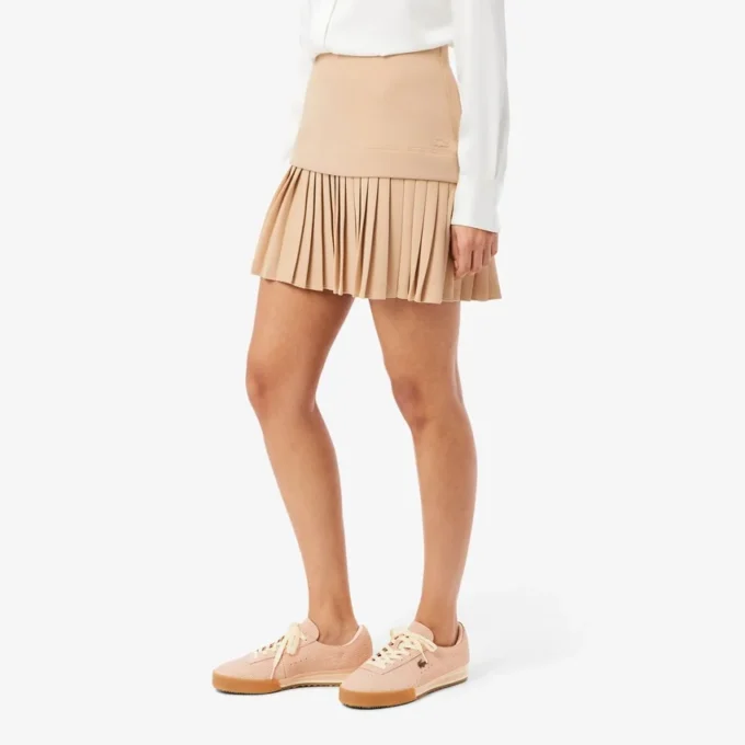 Pleated Cotton Skirt
