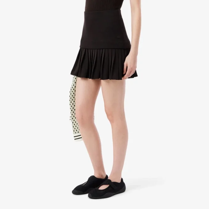 Pleated Cotton Skirt