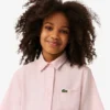 Poplin Pleat Skirt Shirt Dress