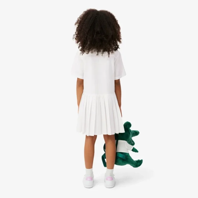 Poplin Pleat Skirt Shirt Dress