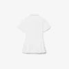 Poplin Pleat Skirt Shirt Dress