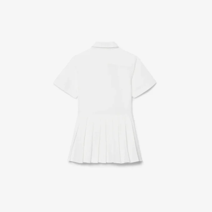 Poplin Pleat Skirt Shirt Dress
