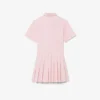 Poplin Pleat Skirt Shirt Dress