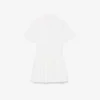 Poplin Pleat Skirt Shirt Dress