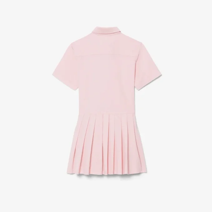 Poplin Pleat Skirt Shirt Dress
