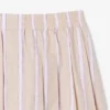 Poplin Short Striped Pleated Skirt