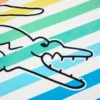 Rainbow Big Croc Beach Towel
