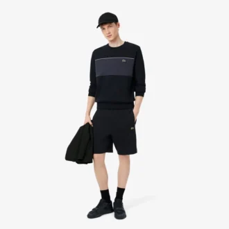 Regular Fit Colorblock Fleece Shorts