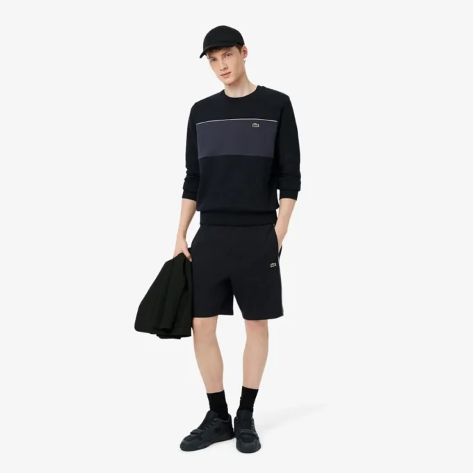 Regular Fit Colorblock Fleece Shorts