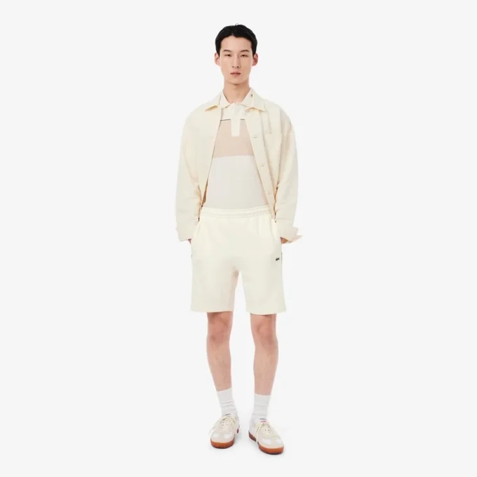 Regular Fit Colorblock Fleece Shorts