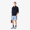 Regular Fit Colorblock Fleece Shorts