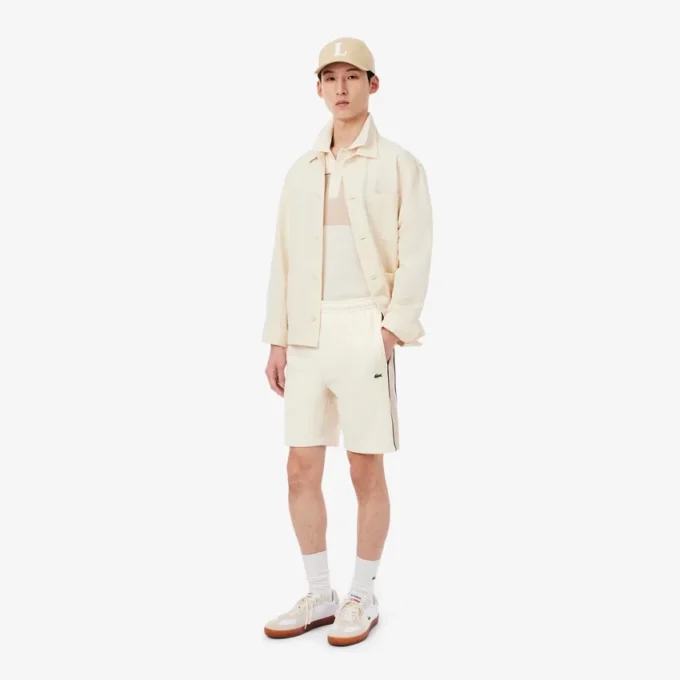 Regular Fit Colorblock Fleece Shorts