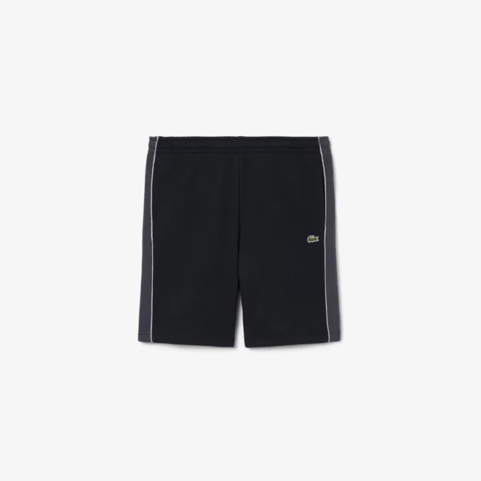 Regular Fit Colorblock Fleece Shorts
