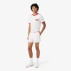 Regular Fit Contrast Trim Double Face Shorts