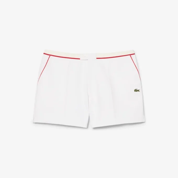 Regular Fit Contrast Trim Double Face Shorts