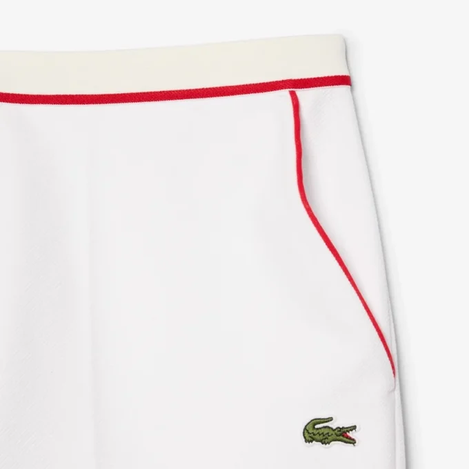Regular Fit Contrast Trim Double Face Shorts