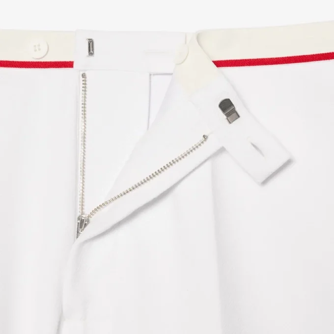 Regular Fit Contrast Trim Double Face Shorts