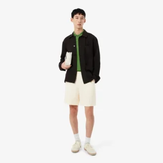 Regular Fit Linen Blend Twill Shorts