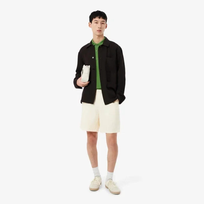 Regular Fit Linen Blend Twill Shorts