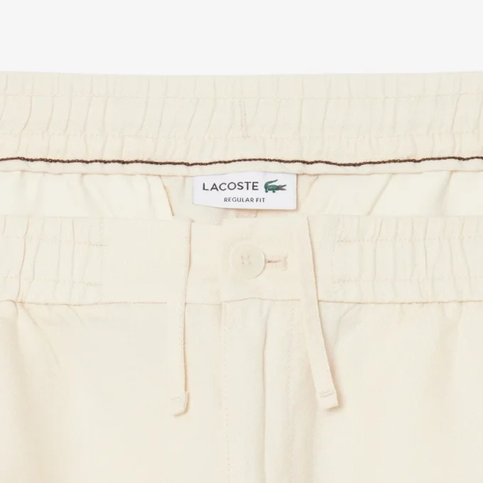 Regular Fit Linen Blend Twill Shorts