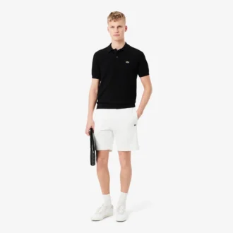Regular Fit Logo Stripe Fleece Shorts