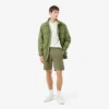 Regular Fit Logo Stripe Fleece Shorts