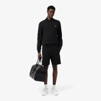 Regular Fit Logo Stripe Fleece Shorts