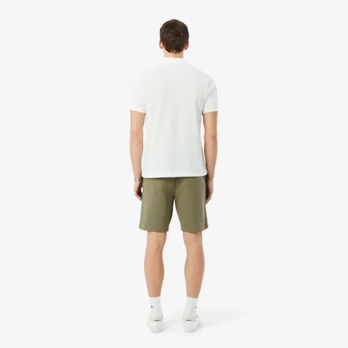 Regular Fit Logo Stripe Fleece Shorts