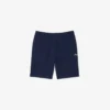 Regular Fit Logo Stripe Fleece Shorts