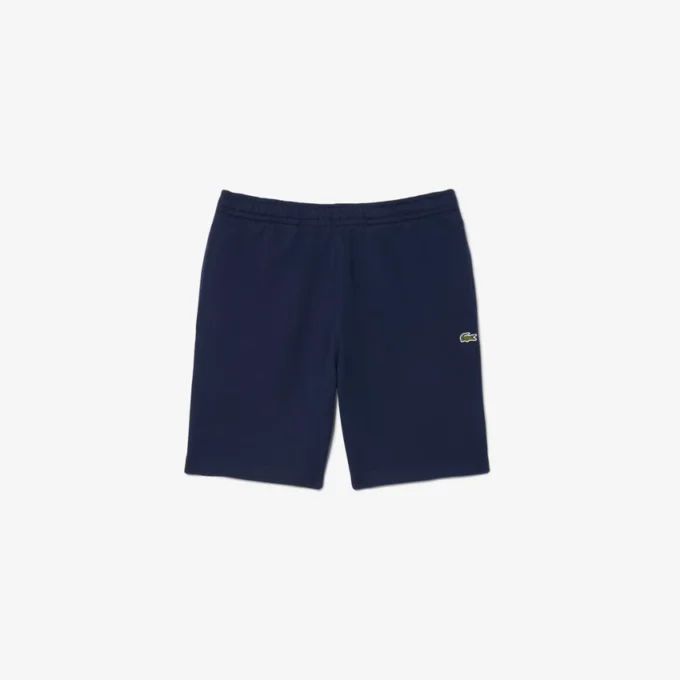 Regular Fit Logo Stripe Fleece Shorts