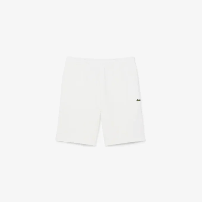 Regular Fit Logo Stripe Fleece Shorts