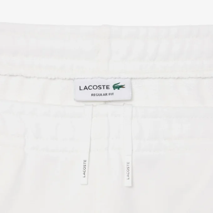 Regular Fit Logo Stripe Fleece Shorts