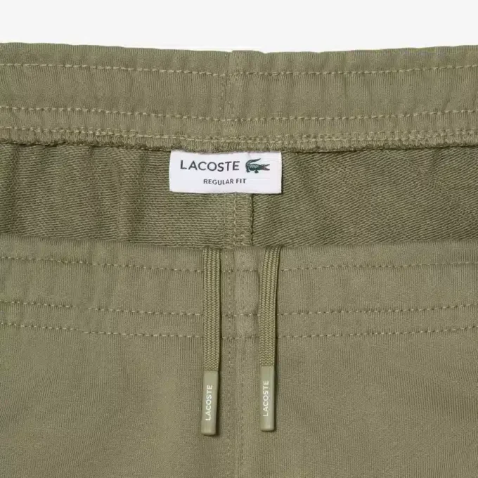 Regular Fit Logo Stripe Fleece Shorts