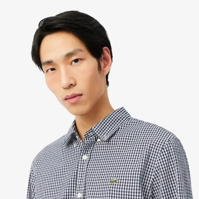 Regular Fit Plaid Poplin Shirt
